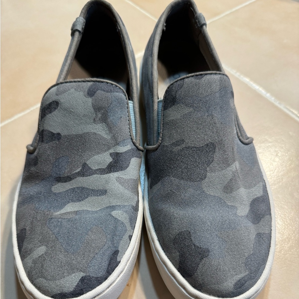 Vionic Grey Camouflage Slip-On Sneakers